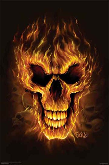 (image for) Flame Skull - Click Image to Close