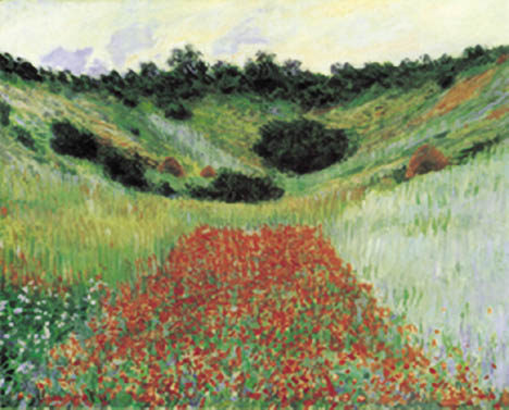 (image for) Poppy Field In A Hollow Near Giverny - Click Image to Close