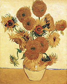 (image for) Vase With Sunflowers - Click Image to Close