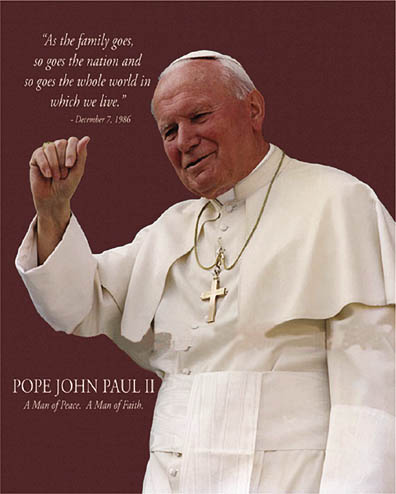 (image for) Pope John Paul II Waving - Click Image to Close