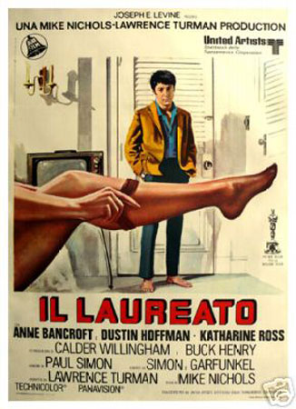 (image for) The graduate Dustin Hoffman (Italian) - Click Image to Close